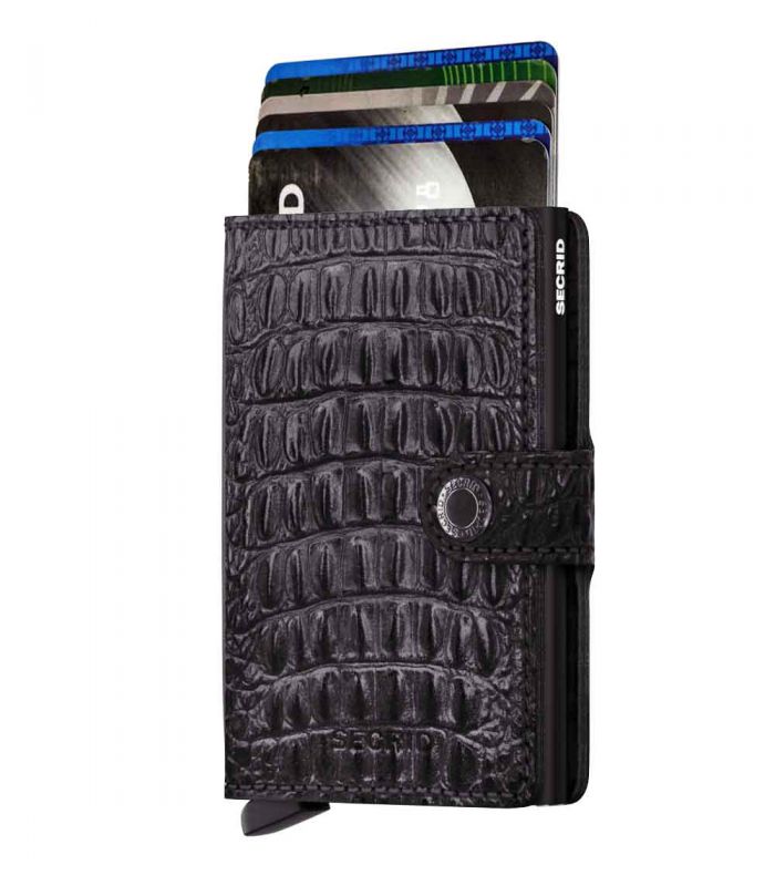 SECRID - Secrid mini wallet leather Nile black